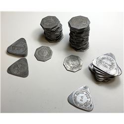 Bulk lot of 68 Ontario Dairy Tokens.