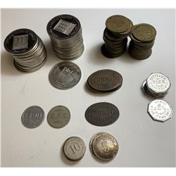Bulk lot of Miscellaneous Tokens.