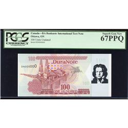 Duranote 100 - Beethoven Test Note
