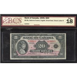 Bank of Canada $20, 1935