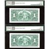 Image 2 : Bank of Canada $1, 1937 - Lot of 2 Consecutive Notes