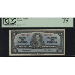 Bank of Canada $5, 1937 - Scarce Osborne Signature