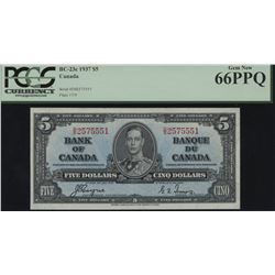 Bank of Canada $5, 1937