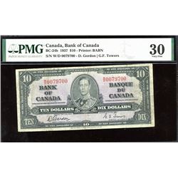 Bank of Canada $10, 1937 - 3 Digit Radar