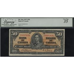 Bank of Canada $50, 1937 - Osborne Signature