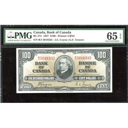 Bank of Canada $100, 1937