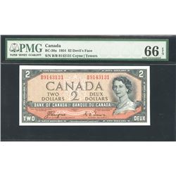 Bank of Canada $2, 1954 Devil's Face