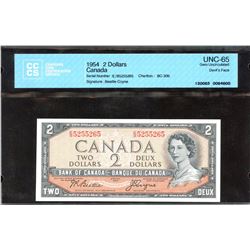 Bank of Canada $2, 1954 Devil's Face