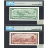Image 2 : Bank of Canada $1 & $2, 1954 Devil's Face with Matching Low Serial Numbers