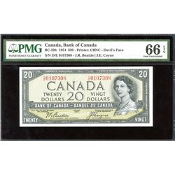 Bank of Canada $20, 1954 Devil's Face