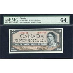 Bank of Canada $100, 1954 Devil's Face
