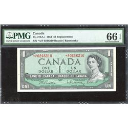 Bank of Canada $1, 1954 Replacement Note