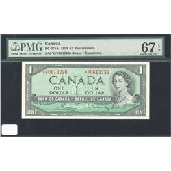 Bank of Canada $1, 1954 Replacement Note