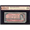 Image 1 : Bank of Canada $2, 1954 - Rare Test Note