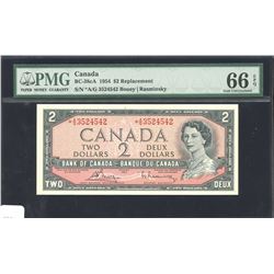 Bank of Canada $2, 1954 - Replacement Note