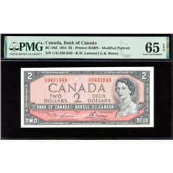 Bank of Canada $2, 1954 - Radar