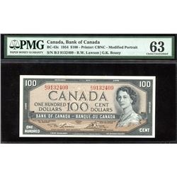Bank of Canada $100, 1954
