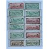 Image 2 : 1954 Bank of Canada Wholesale Lot of 12 Banknotes