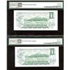Image 2 : Bank of Canada $1, 1973 - Lot of 2 Replacement Notes