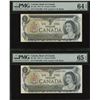 Image 3 : Bank of Canada $1, 1973 - Lot of 4 Consecutive Transitional Prefix's