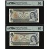Image 1 : Bank of Canada $1, 1973 - Lot of 2 Birth Year Notes