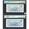 Image 2 : Bank of Canada $5, 1972 - Pair of PMG Graded Notes