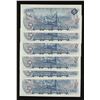 Image 2 : Bank of Canada $5, 1972 - Lot of 6 Consecutive Notes