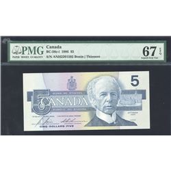 Bank of Canada $5, 1986