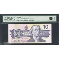 Bank of Canada $10, 1989 Replacement Note