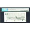 Image 2 : Bank of Canada $20, 1991 Low Serial Number without Serif
