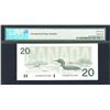 Image 2 : Bank of Canada $20, 1991 Radar with BPN