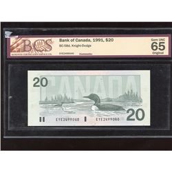 Bank of Canada $20, 1991