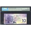 Image 2 : Bank of Canada $10, 2001 - Stamped First Day of Issue