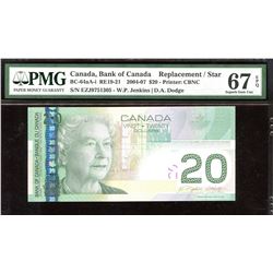 Bank of Canada $20, 2004-07 Replacement Note