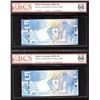 Image 1 : Bank of Canada $5, 2008 - 4 Cycle Repeater - Lot of 2
