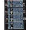 Image 1 : Bank of Canada $5, 2013 - Lot of 4 Consecutive Notes
