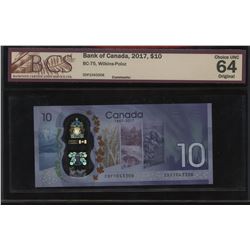 Bank of Canada $10, 2017