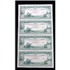 Image 1 : The Canadian Bank of Commerce, $10, 1917. Uncut sheet of four Face Proof