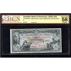 Canadian Bank of Commerce $10, 1935