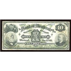 Bank of Montreal $10, 1895