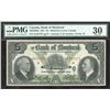 Image 1 : Bank of Montreal $5, 1931 prefix "S" Test Note