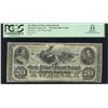 Image 1 : Bank of Prince Edward Island $20, 1872 - Remainder
