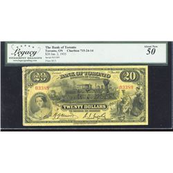 Bank of Toronto $20, 1935