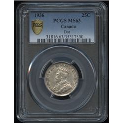 1936 Dot Twenty-Five Cents