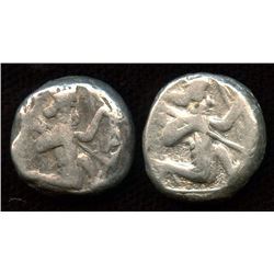 PERSIA, Achaemenid Empire. 485-330 BC. AR Siglos Group. Lot of 2