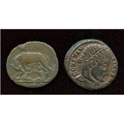 Roman Imperial - Constantine Era Pair. Lot of 2