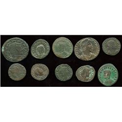 Roman Imperial - 4th Century AE Group. Lot of 10