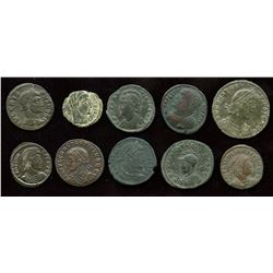 Roman Imperial - 4th Century AE Group. Lot of 10