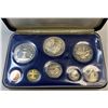 Image 2 : Barbados 1973 Proof 8-coin set, includes silver $5 (31.1 g, 0.800 Ag) and silver $10 (37.9 g, 0.925 