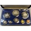 Image 3 : Barbados 1973 Proof 8-coin set, includes silver $5 (31.1 g, 0.800 Ag) and silver $10 (37.9 g, 0.925 